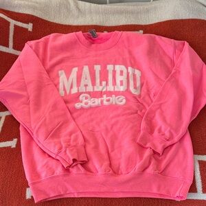 Gildan Pink Barbie Graphic Sweatshirt